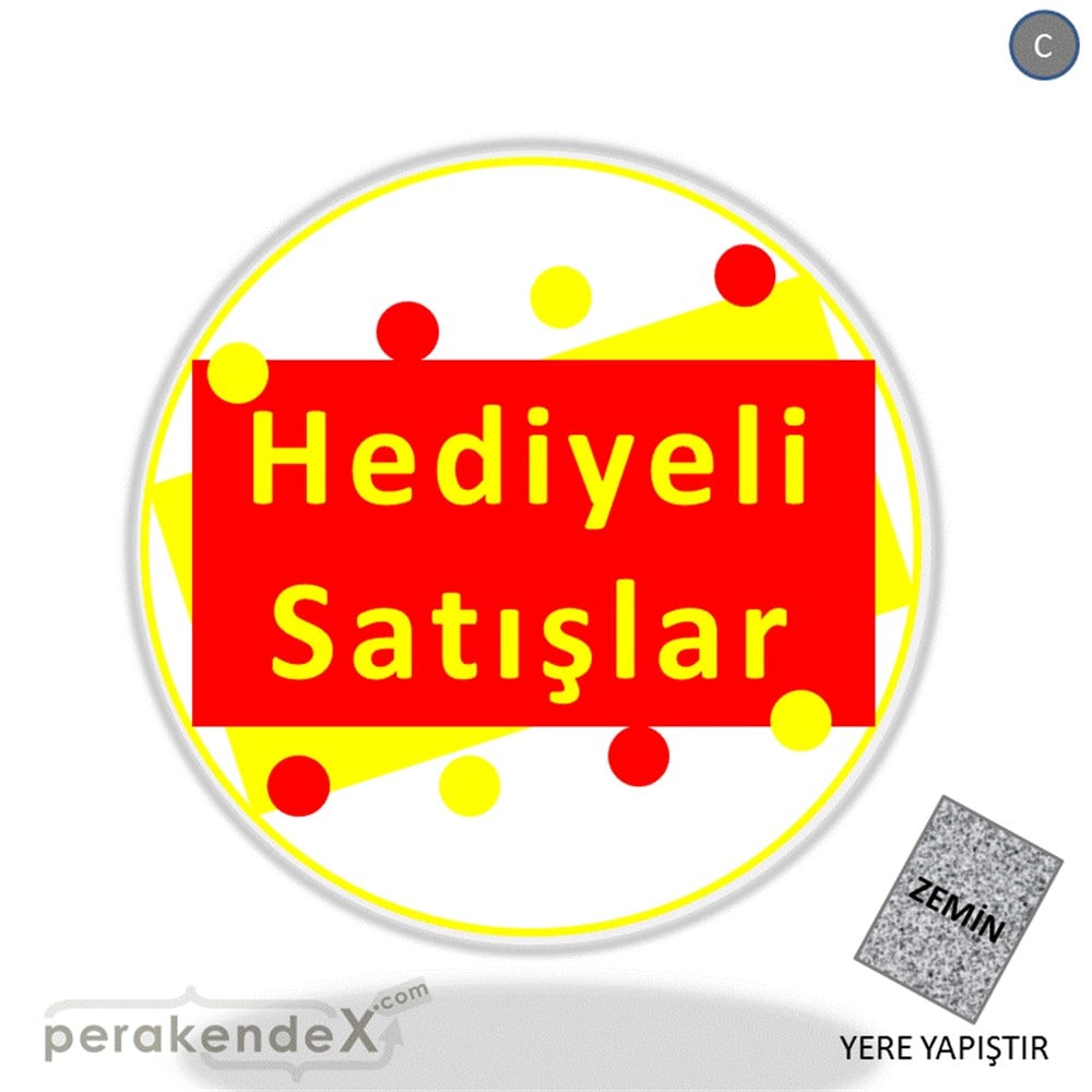 hediyeli satışlar YER ZEMİNE YAPIŞIR -oval,tek yön baskı