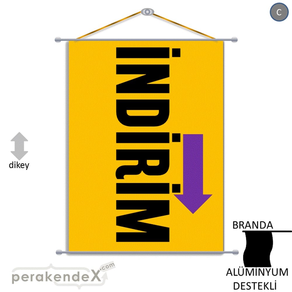 İndirim Dikey Vertical BRANDA POSTER,  AFİŞ -dikdörtgen,tek yön baskı
