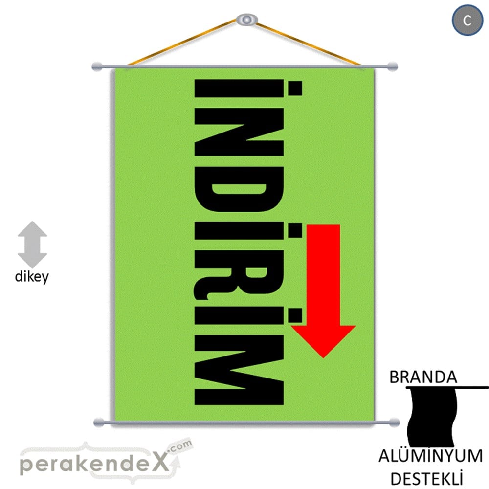 İndirim Dikey Vertical BRANDA POSTER,  AFİŞ -dikdörtgen,tek yön baskı