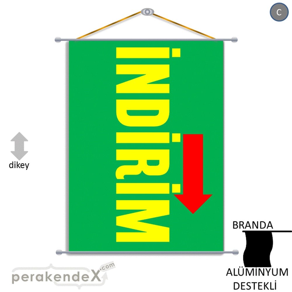 İndirim Dikey Vertical BRANDA POSTER,  AFİŞ -dikdörtgen,tek yön baskı