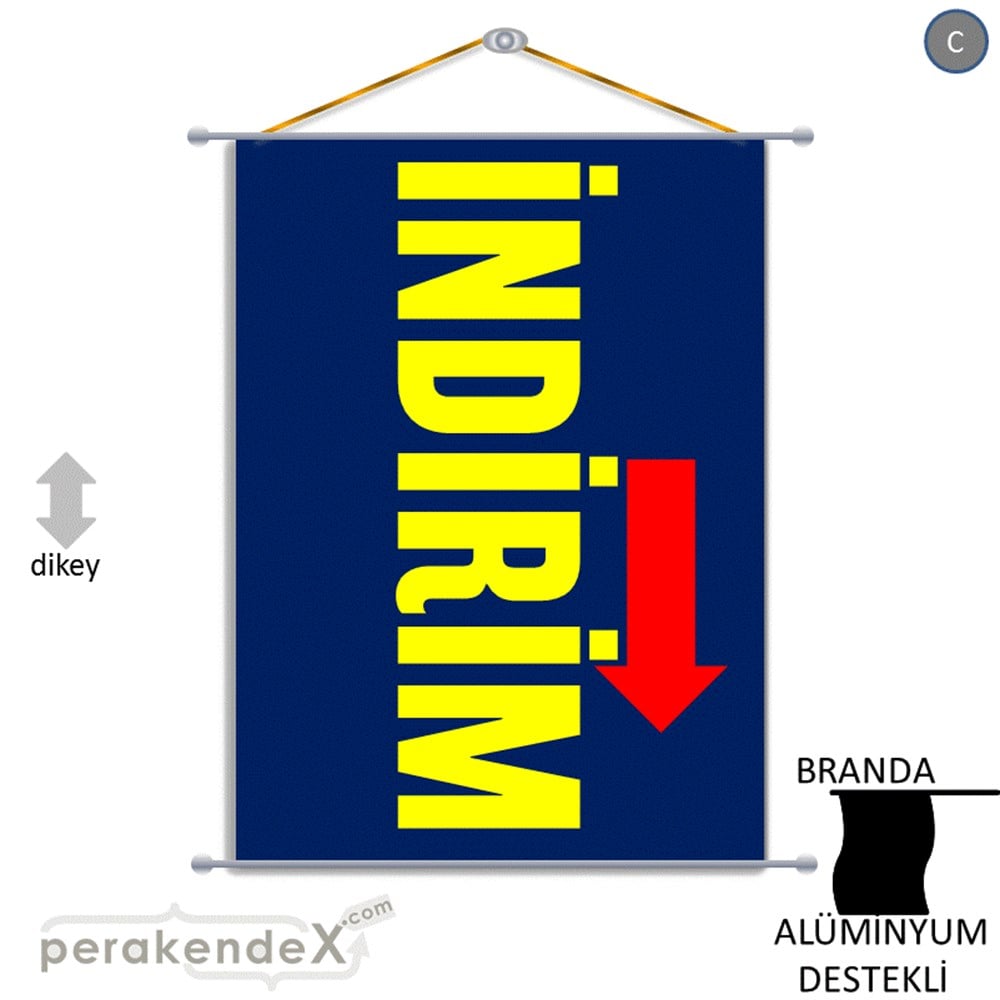 İndirim Dikey Vertical BRANDA POSTER,  AFİŞ -dikdörtgen,tek yön baskı