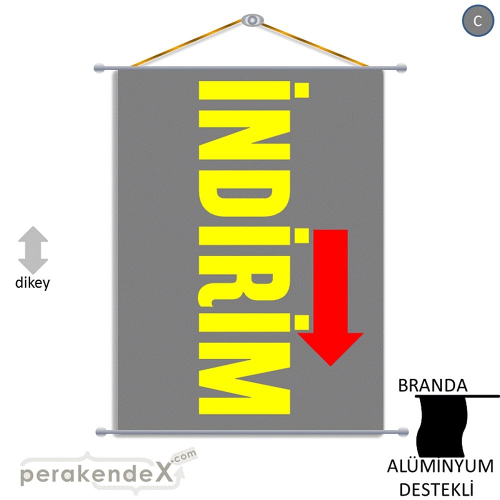 İndirim Dikey Vertical BRANDA POSTER,  AFİŞ -dikdörtgen,tek yön baskı