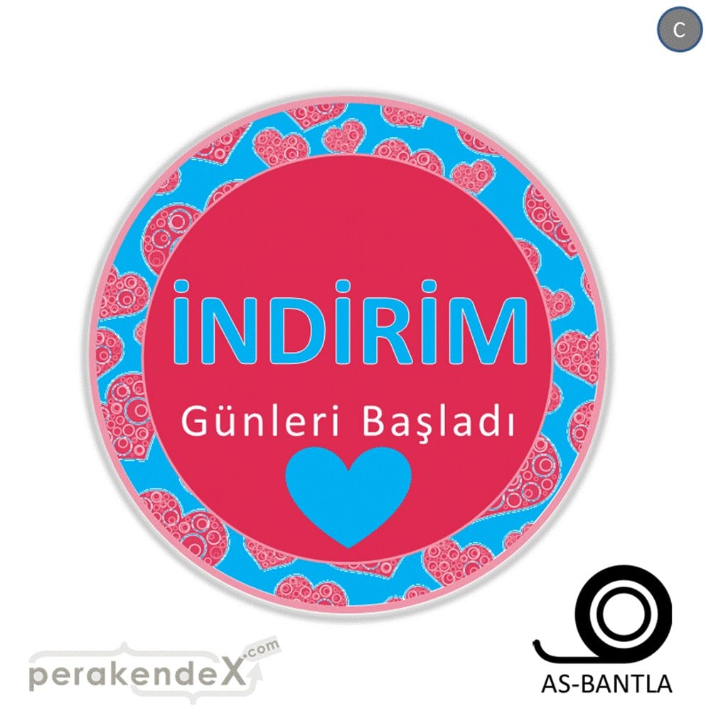 indirim günleri başladı SERT PLASTİK POSTER -oval,tek yön baskı