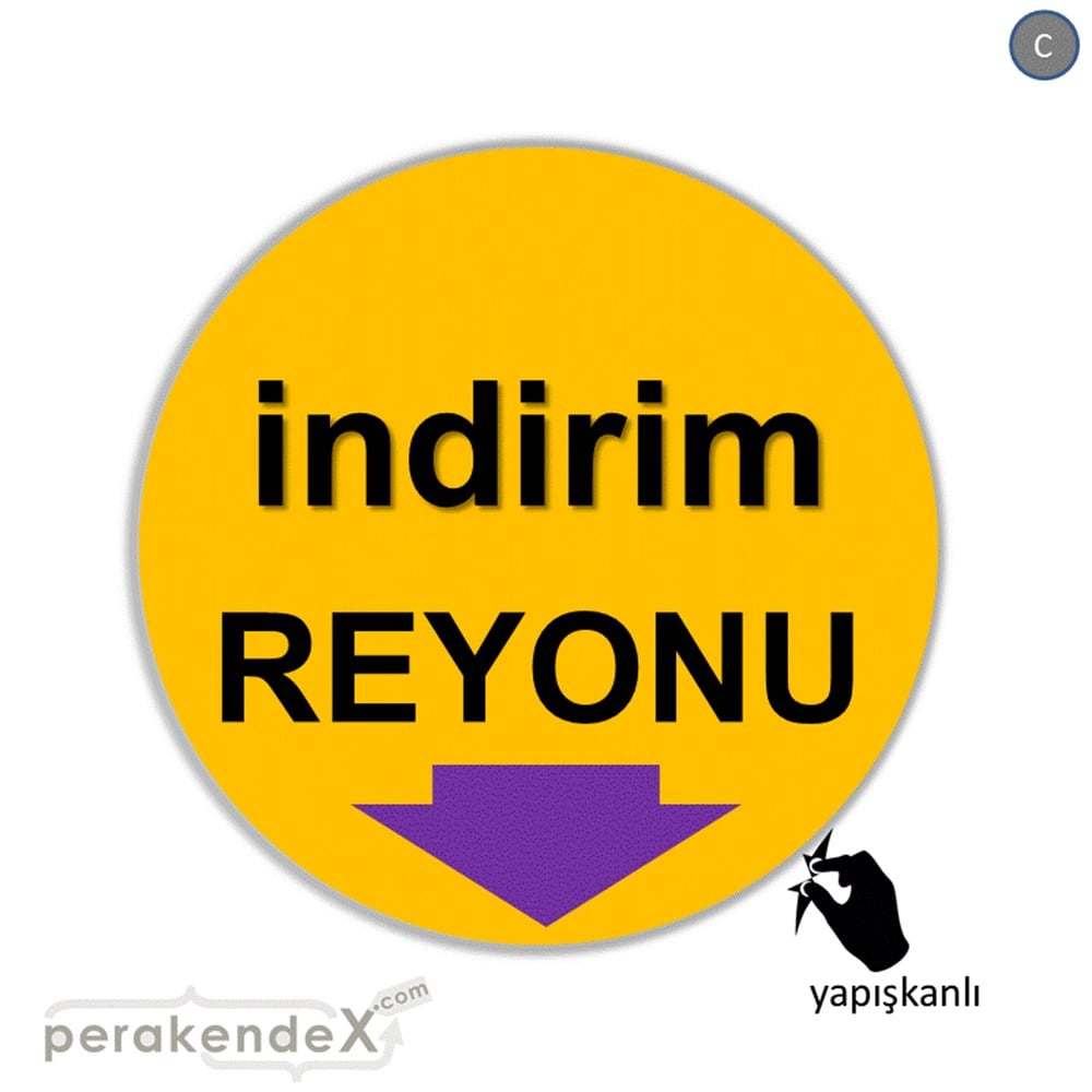indirim reyonu CAMA YAPIŞAN FOLYO -oval,tek yön baskı