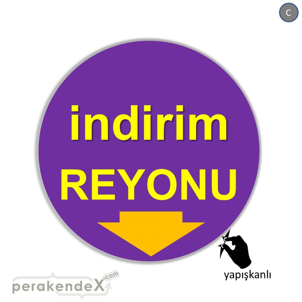 indirim reyonu CAMA YAPIŞAN FOLYO -oval,tek yön baskı