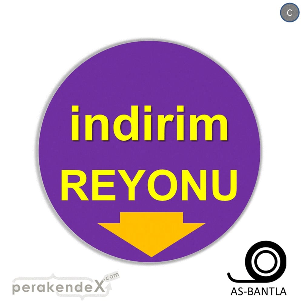 indirim reyonu SERT PLASTİK POSTER -oval,tek yön baskı