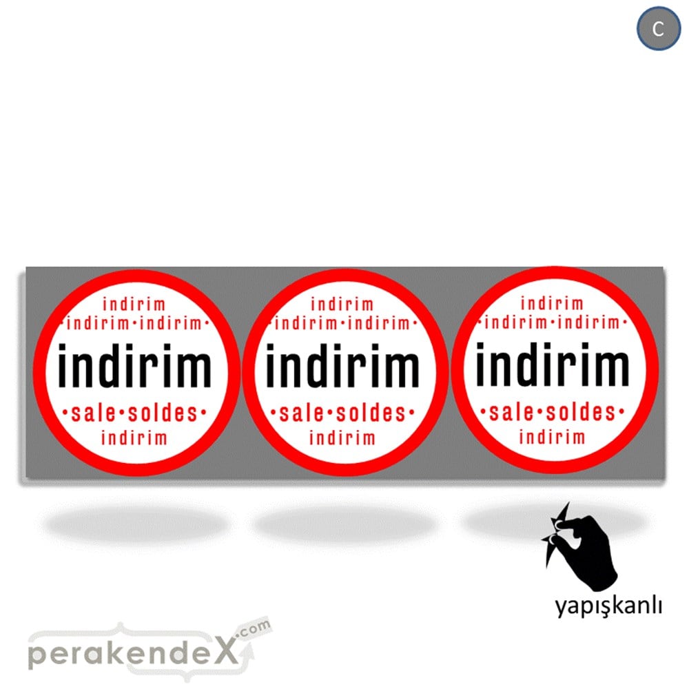 indirim sale soldes CAMA YAPIŞAN FOLYO BANNER -dikdörtgen,tek yön baskı