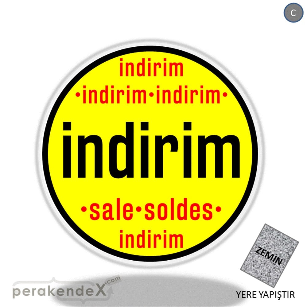 indirim sale soldes YER ZEMİNE YAPIŞIR -oval,tek yön baskı