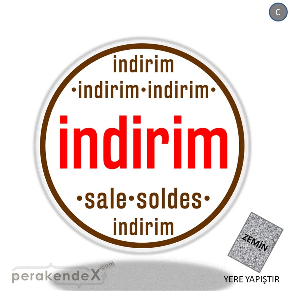 indirim sale soldes YER ZEMİNE YAPIŞIR -oval,tek yön baskı
