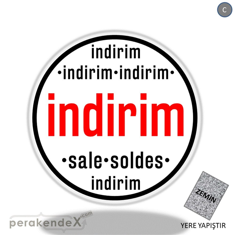 indirim sale soldes YER ZEMİNE YAPIŞIR -oval,tek yön baskı