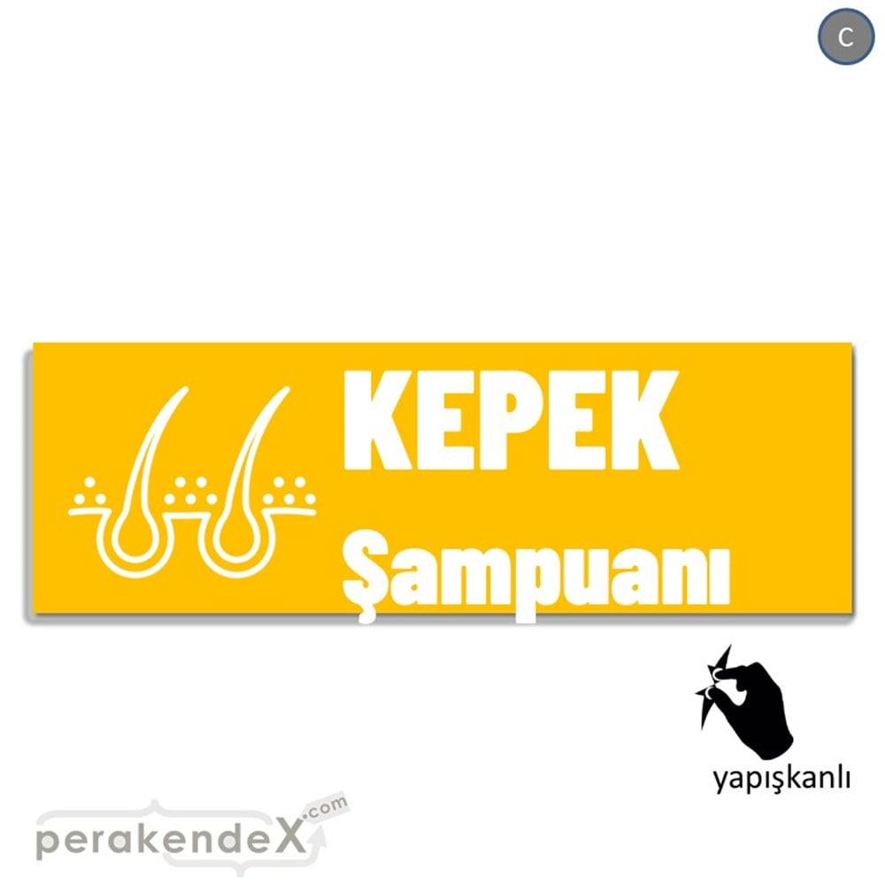 Kepek Şampuanı Çeşitleri VİTRİN, CAM FOLYO,  VİNİL (BANNER) -dikdörtgen,tek yön baskıvitrin - cam folyo,  vinil