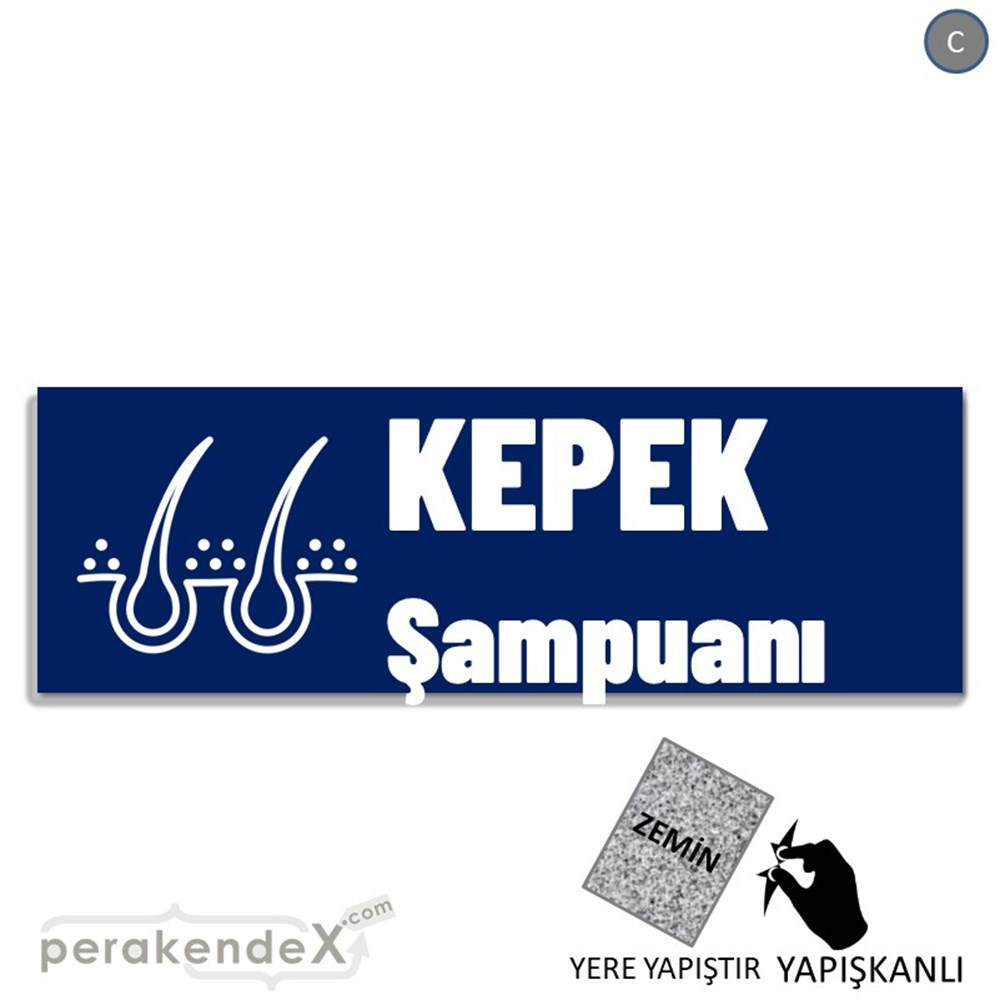 Kepek Şampuanı Çeşitleri YER - ZEMİN FOLYO,  VİNİL (BANNER) -dikdörtgen,tek yön baskıyer - zemin folyo,  vinil
