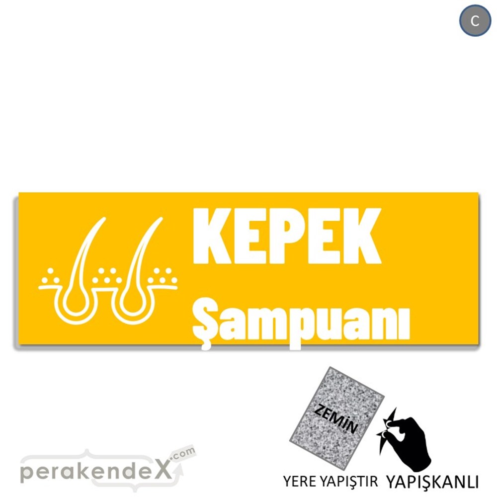 Kepek Şampuanı Çeşitleri YER - ZEMİN FOLYO,  VİNİL (BANNER) -dikdörtgen,tek yön baskıyer - zemin folyo,  vinil