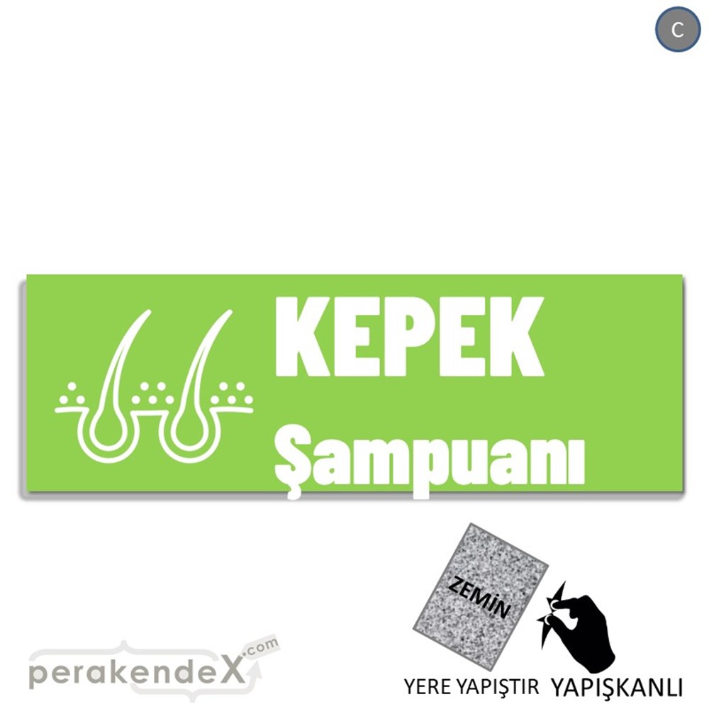Kepek Şampuanı Çeşitleri YER - ZEMİN FOLYO,  VİNİL (BANNER) -dikdörtgen,tek yön baskıyer - zemin folyo,  vinil