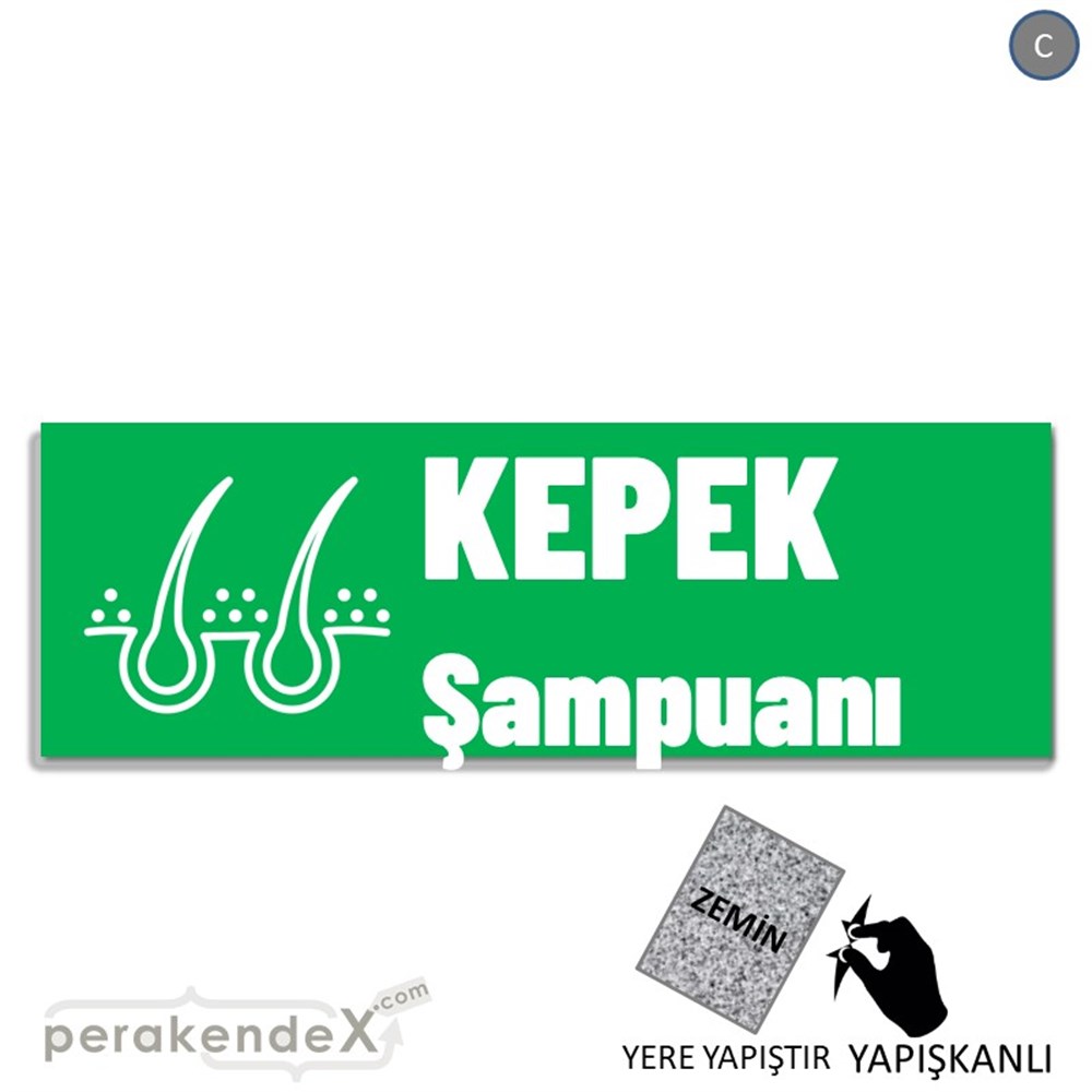 Kepek Şampuanı Çeşitleri YER - ZEMİN FOLYO,  VİNİL (BANNER) -dikdörtgen,tek yön baskıyer - zemin folyo,  vinil