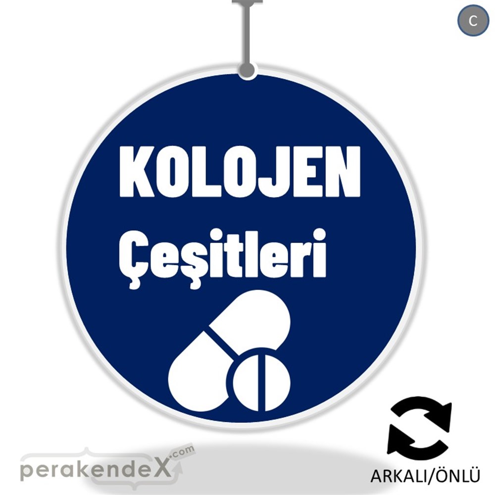 Kolojen Çeşitleri Yazısı DÖNKART -oval,çift yön baskıdön-kart
