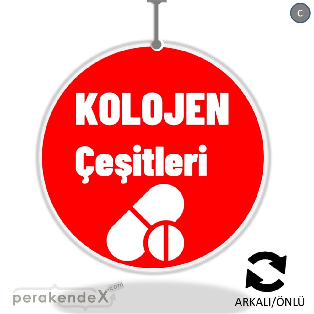 Kolojen Çeşitleri Yazısı DÖNKART -oval,çift yön baskıdön-kart