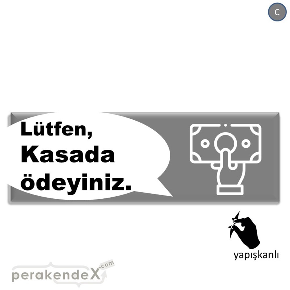 Lütfen Kasada Ödeyiniz VİTRİN, CAM FOLYO,  VİNİL (BANNER) -dikdörtgen,tek yön baskıvitrin - cam folyo,  vinil