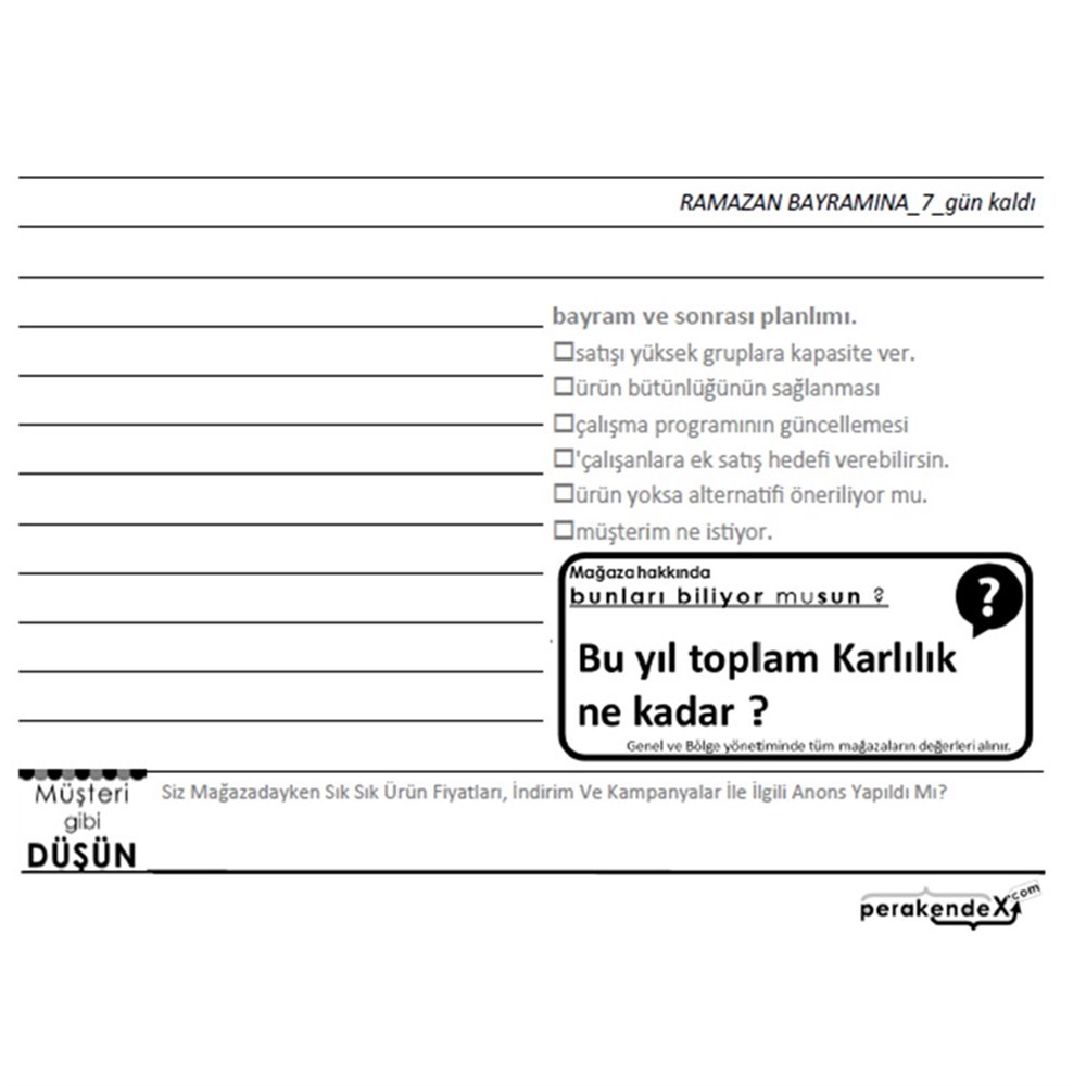 MAĞAZA YÖNETİM AJANDASI 2020 --Natürel Renk - küçük Boymağaza yönetim ajandası