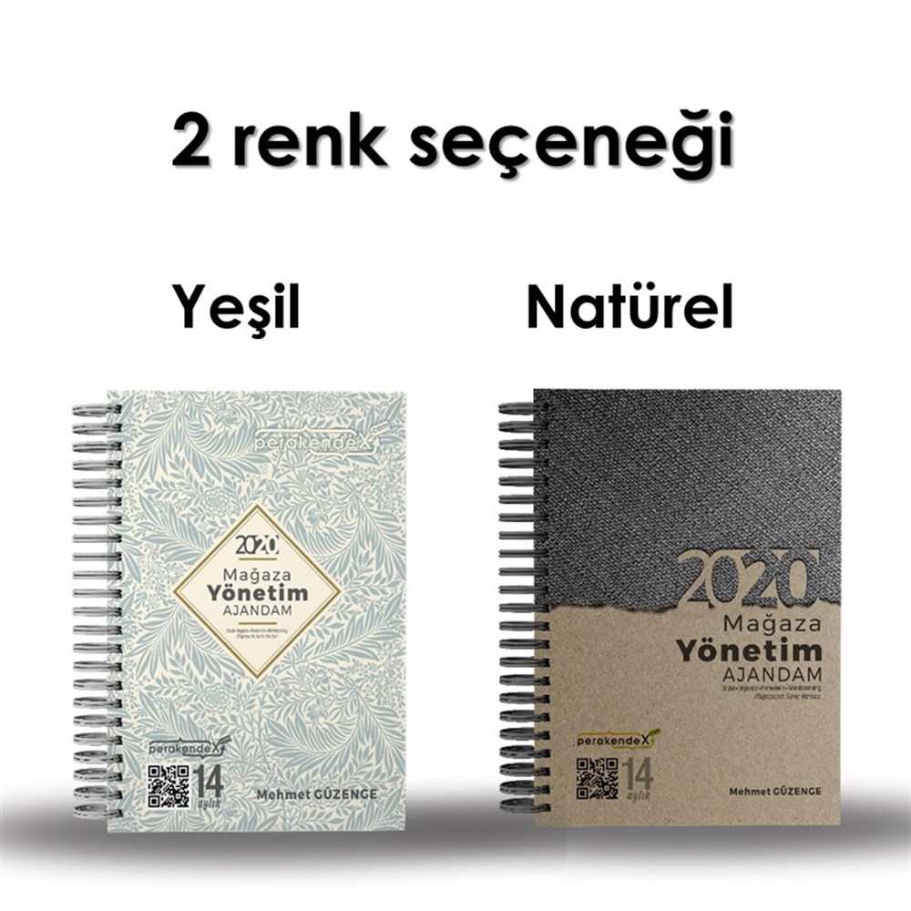 MAĞAZA YÖNETİM AJANDASI 2020 --Natürel Renk - küçük Boymağaza yönetim ajandası