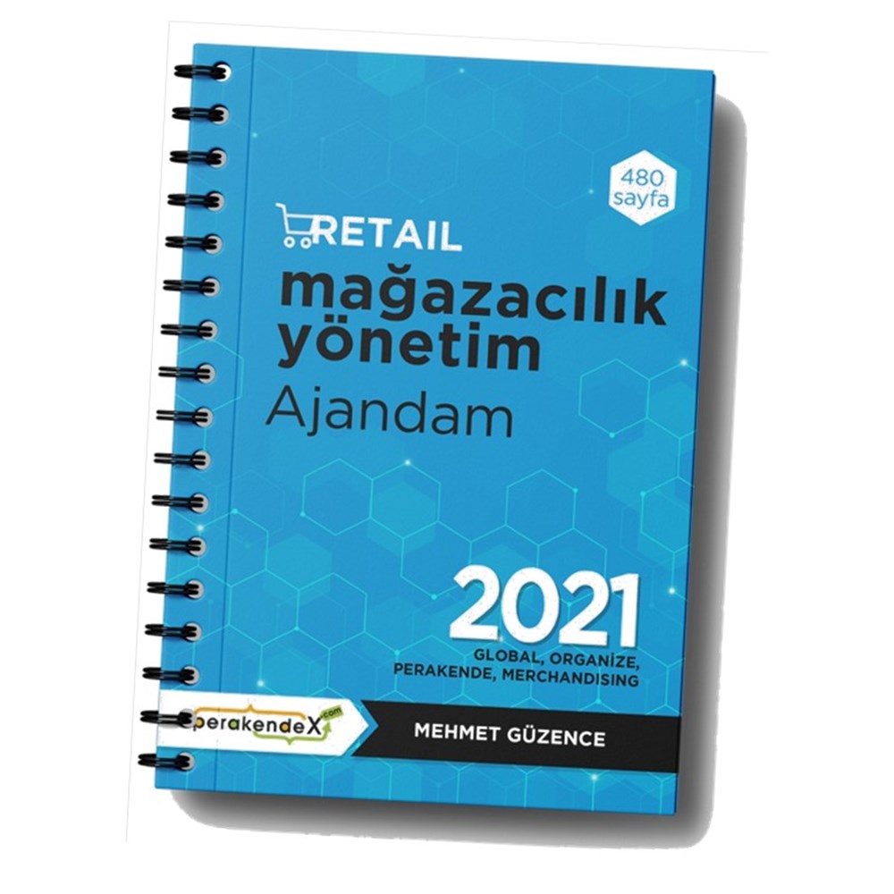 MAĞAZA YÖNETİM AJANDASI 2021 --Mavi Renk - Standart Boy - 12 AYLIKmağaza yönetim ajandası