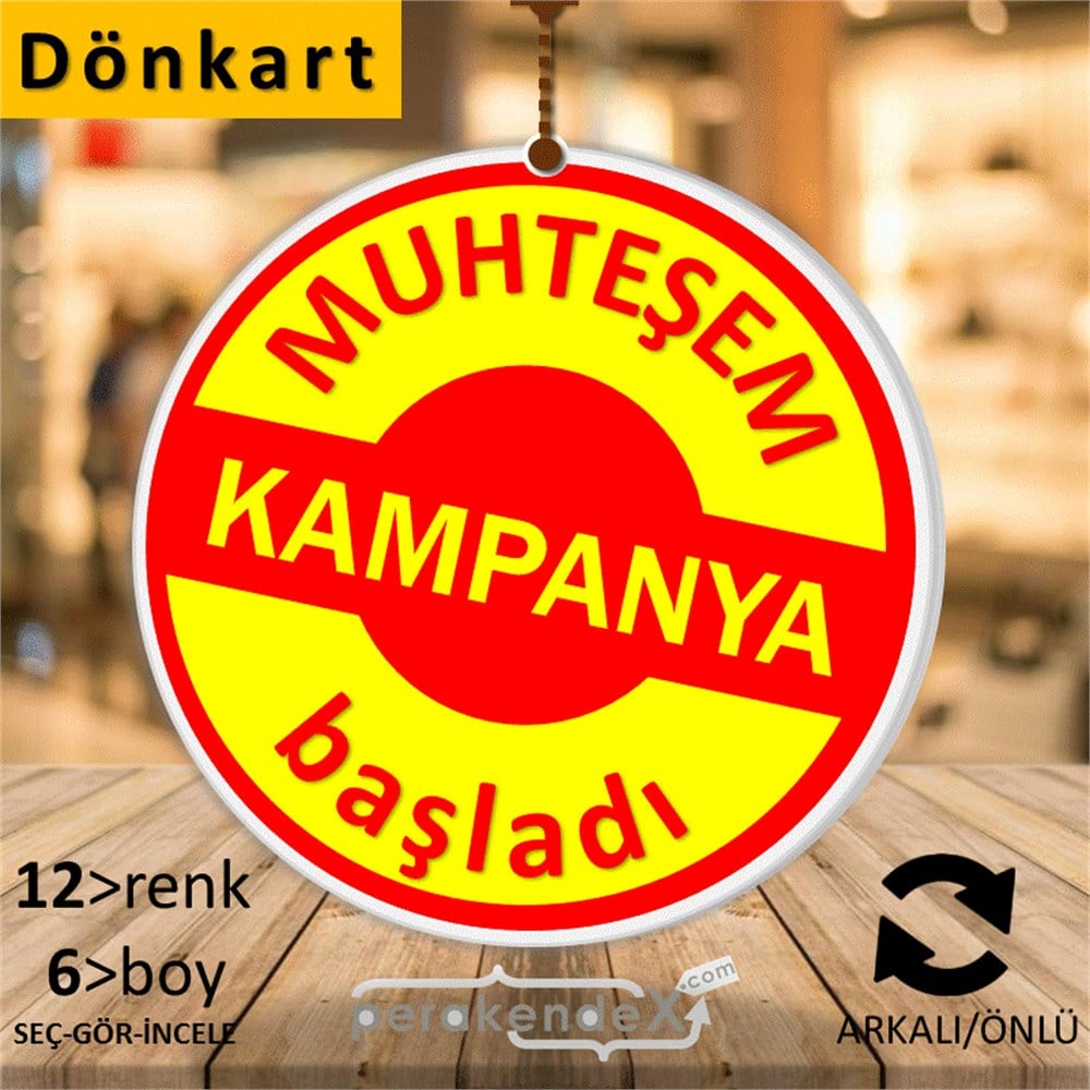 muhteşem kampanya başladı DÖNKARTI -oval,çift yön baskı