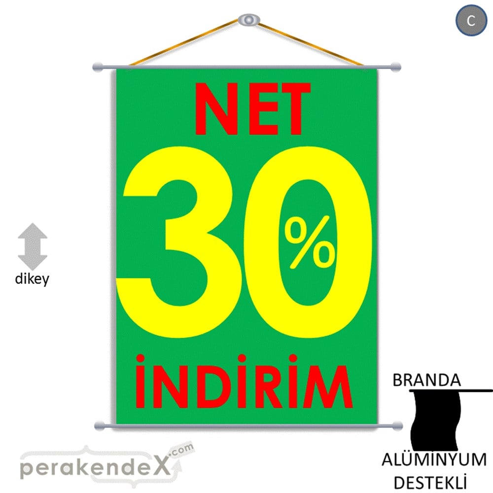 Net İndirim %30 BRANDA POSTER,  AFİŞ -dikdörtgen,tek yön baskı