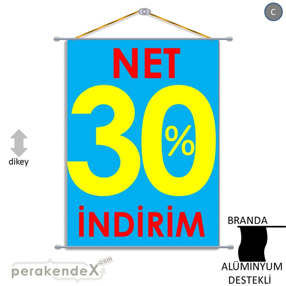 Net İndirim %30 BRANDA POSTER,  AFİŞ -dikdörtgen,tek yön baskı
