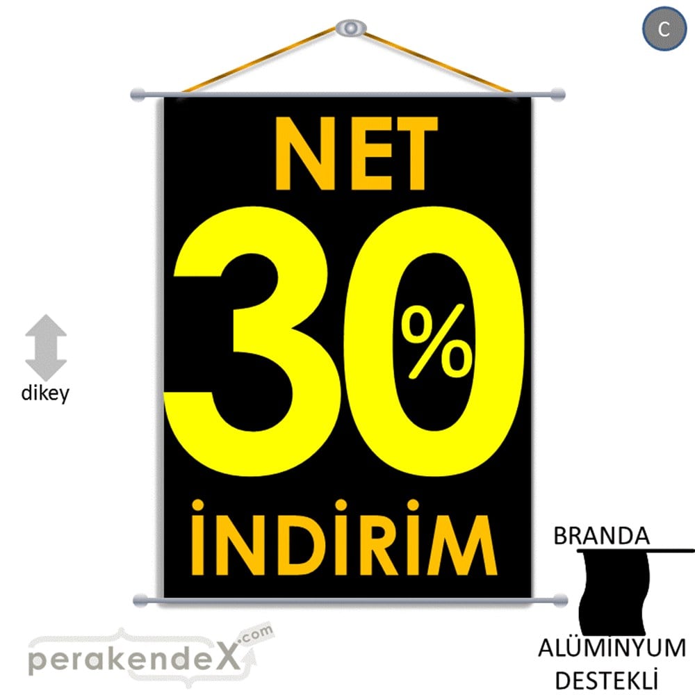 Net İndirim %30 BRANDA POSTER,  AFİŞ -dikdörtgen,tek yön baskı
