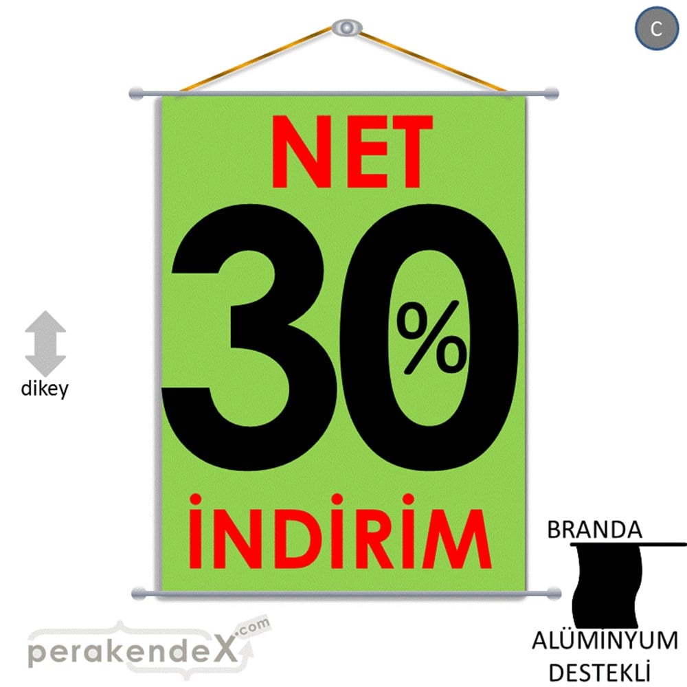 Net İndirim %30 BRANDA POSTER,  AFİŞ -dikdörtgen,tek yön baskı