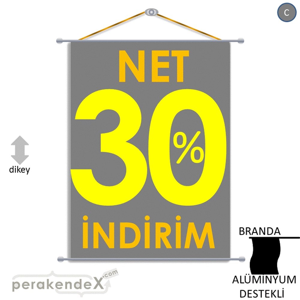 Net İndirim %30 BRANDA POSTER,  AFİŞ -dikdörtgen,tek yön baskı