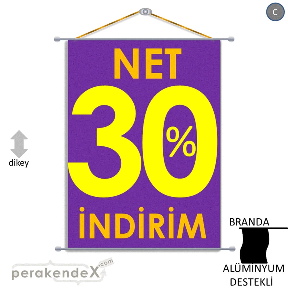 Net İndirim %30 BRANDA POSTER,  AFİŞ -dikdörtgen,tek yön baskı
