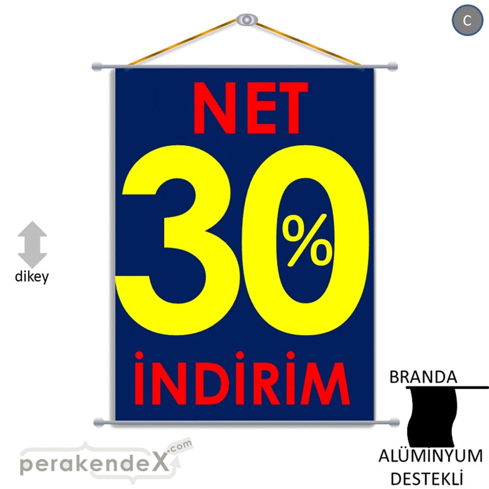 Net İndirim %30 BRANDA POSTER,  AFİŞ -dikdörtgen,tek yön baskı