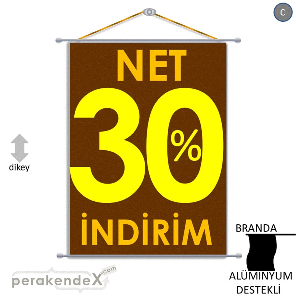 Net İndirim %30 BRANDA POSTER,  AFİŞ -dikdörtgen,tek yön baskı