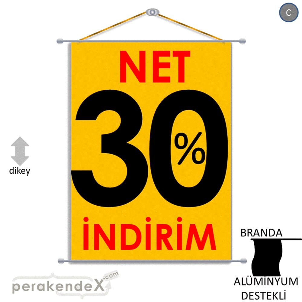 Net İndirim %30 BRANDA POSTER,  AFİŞ -dikdörtgen,tek yön baskı