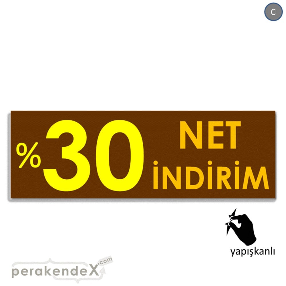 Net İndirim %30 VİTRİN, CAM FOLYO,  VİNİL (BANNER) -dikdörtgen,tek yön baskı