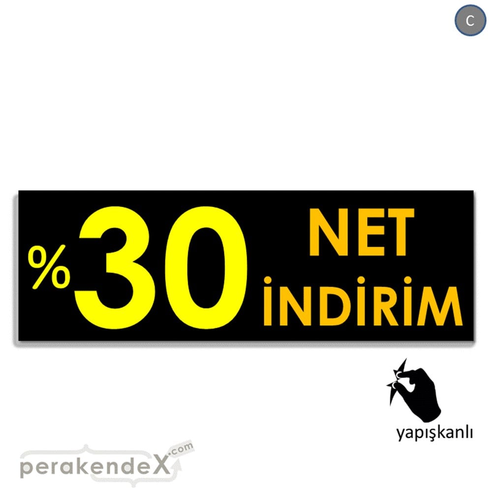 Net İndirim %30 VİTRİN, CAM FOLYO,  VİNİL (BANNER) -dikdörtgen,tek yön baskı