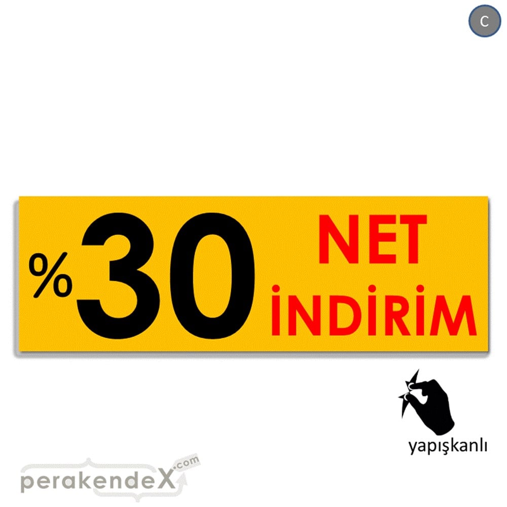 Net İndirim %30 VİTRİN, CAM FOLYO,  VİNİL (BANNER) -dikdörtgen,tek yön baskı