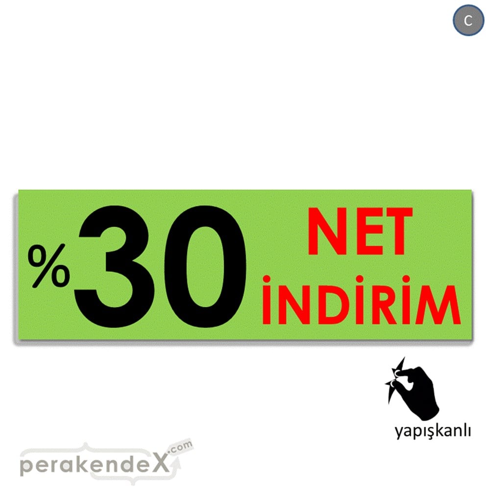 Net İndirim %30 VİTRİN, CAM FOLYO,  VİNİL (BANNER) -dikdörtgen,tek yön baskı