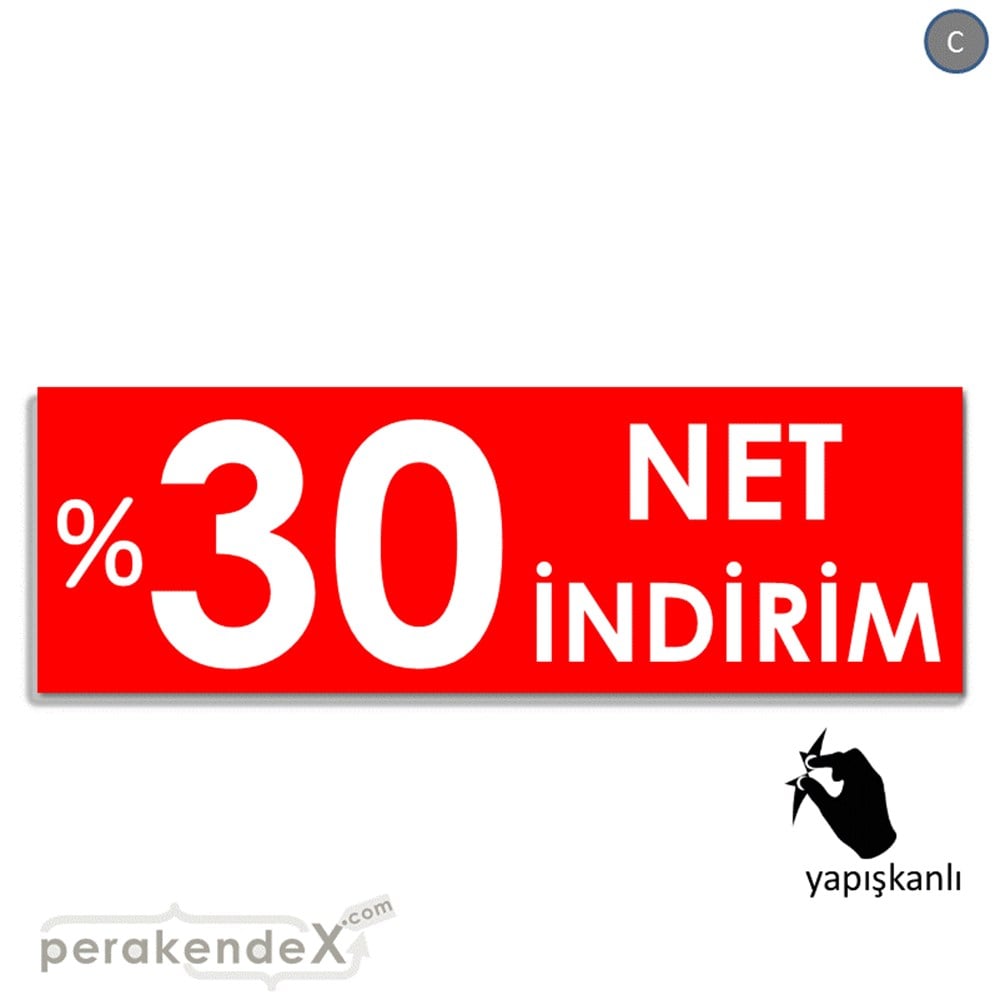 Net İndirim %30 VİTRİN, CAM FOLYO,  VİNİL (BANNER) -dikdörtgen,tek yön baskı