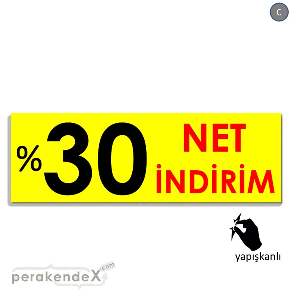 Net İndirim %30 VİTRİN, CAM FOLYO,  VİNİL (BANNER) -dikdörtgen,tek yön baskı