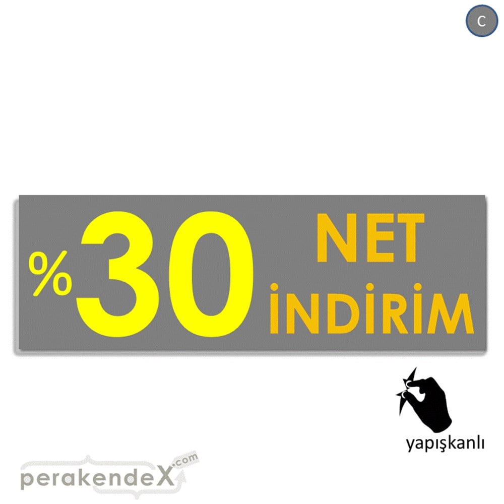Net İndirim %30 VİTRİN, CAM FOLYO,  VİNİL (BANNER) -dikdörtgen,tek yön baskı