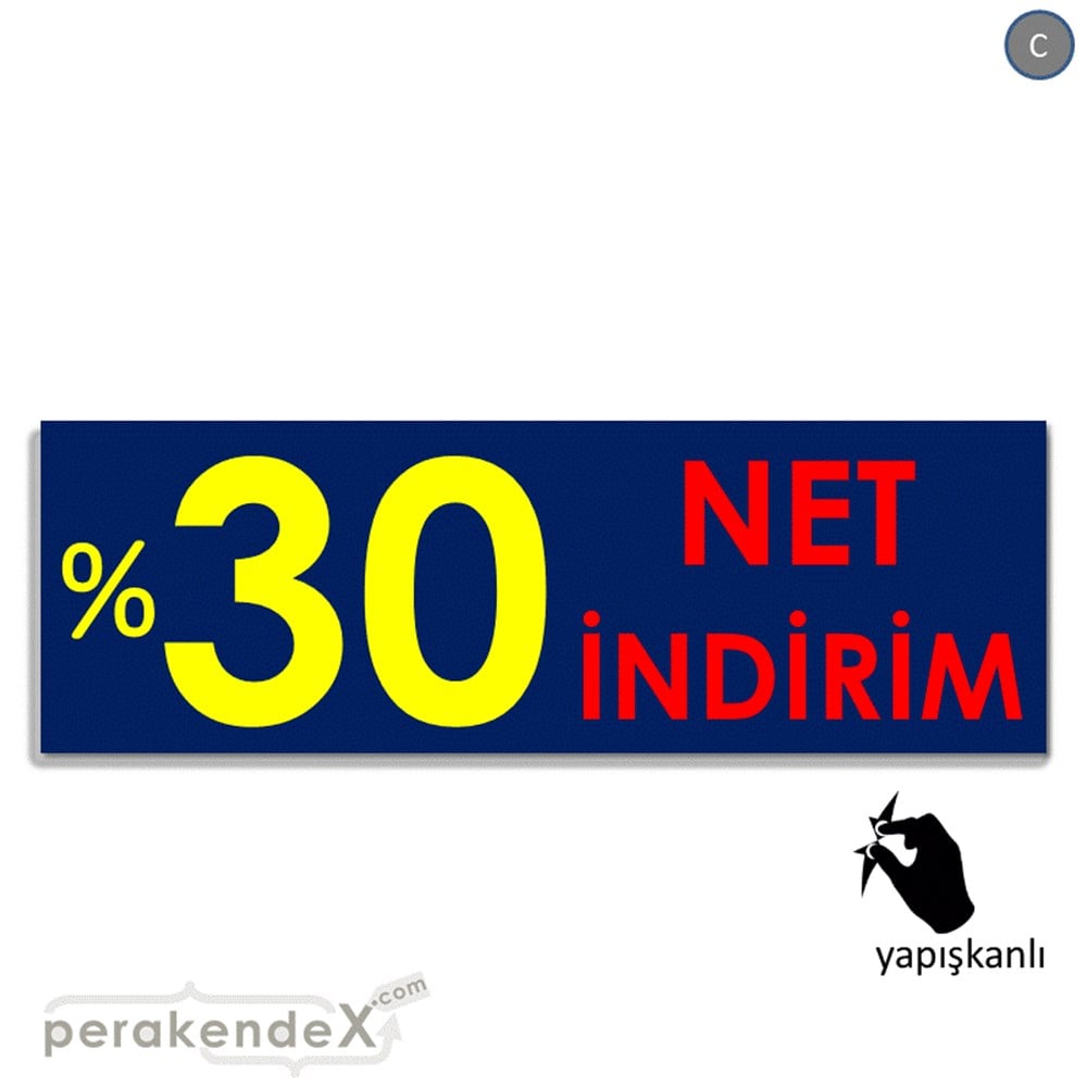 Net İndirim %30 VİTRİN, CAM FOLYO,  VİNİL (BANNER) -dikdörtgen,tek yön baskı