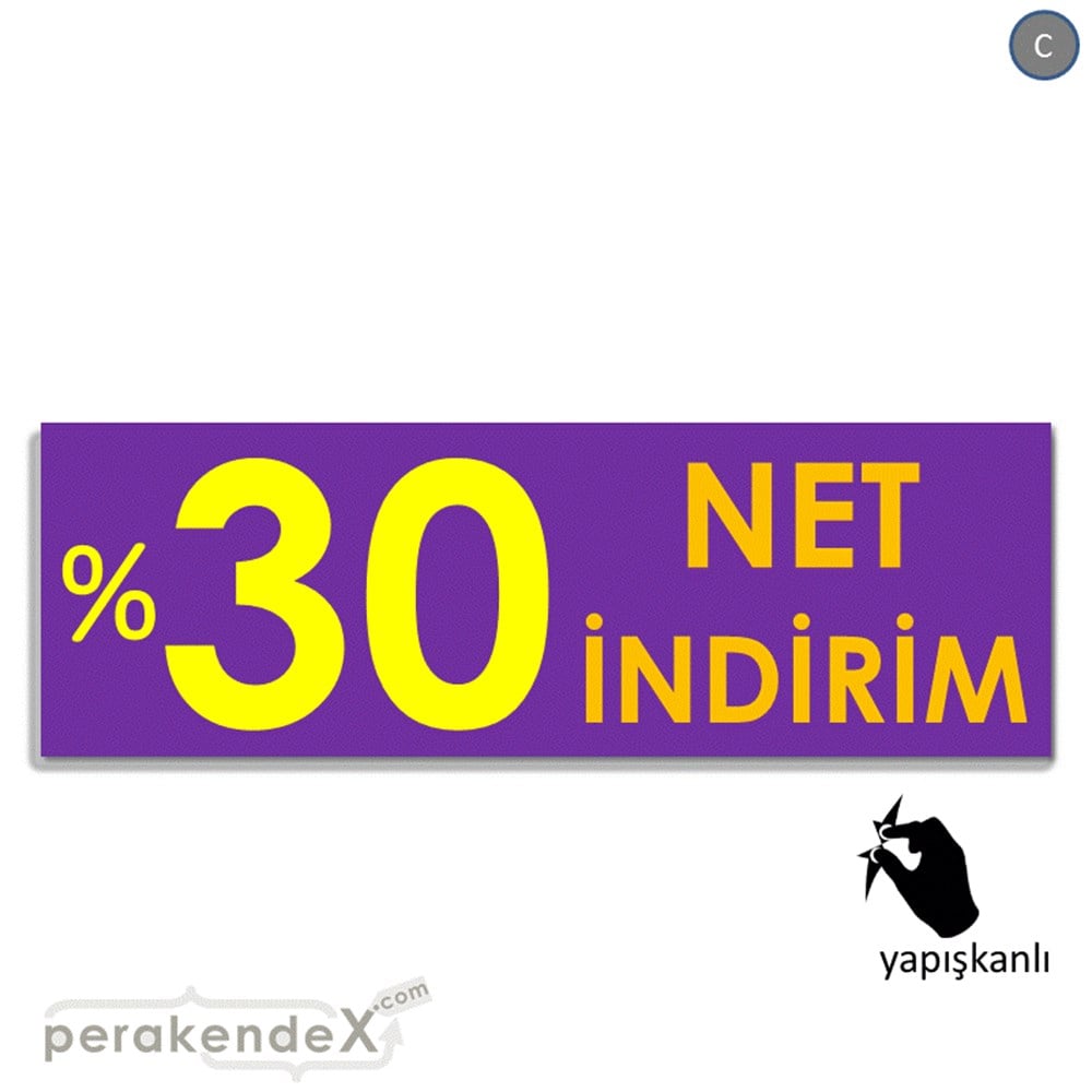 Net İndirim %30 VİTRİN, CAM FOLYO,  VİNİL (BANNER) -dikdörtgen,tek yön baskı