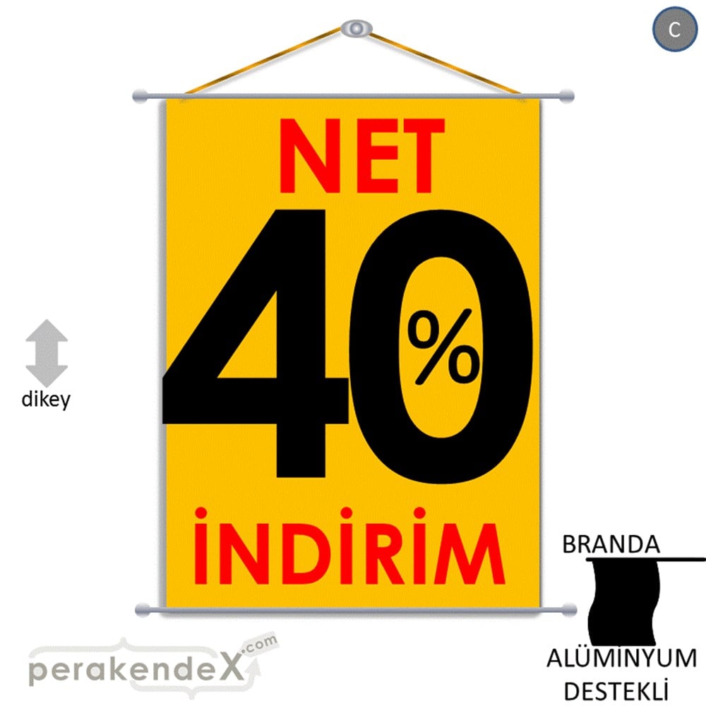 Net İndirim %40 BRANDA POSTER,  AFİŞ -dikdörtgen,tek yön baskı