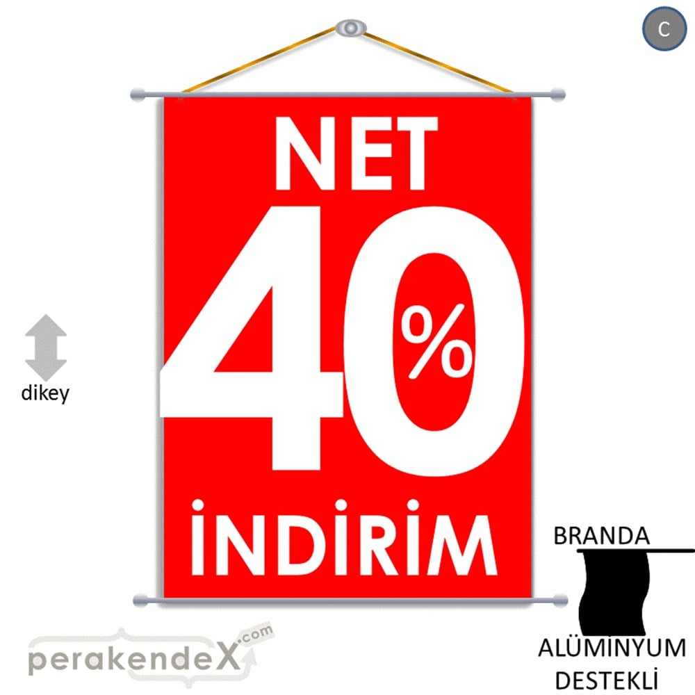 Net İndirim %40 BRANDA POSTER,  AFİŞ -dikdörtgen,tek yön baskı
