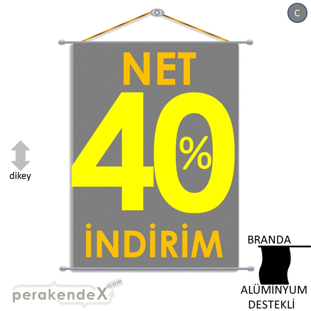 Net İndirim %40 BRANDA POSTER,  AFİŞ -dikdörtgen,tek yön baskı