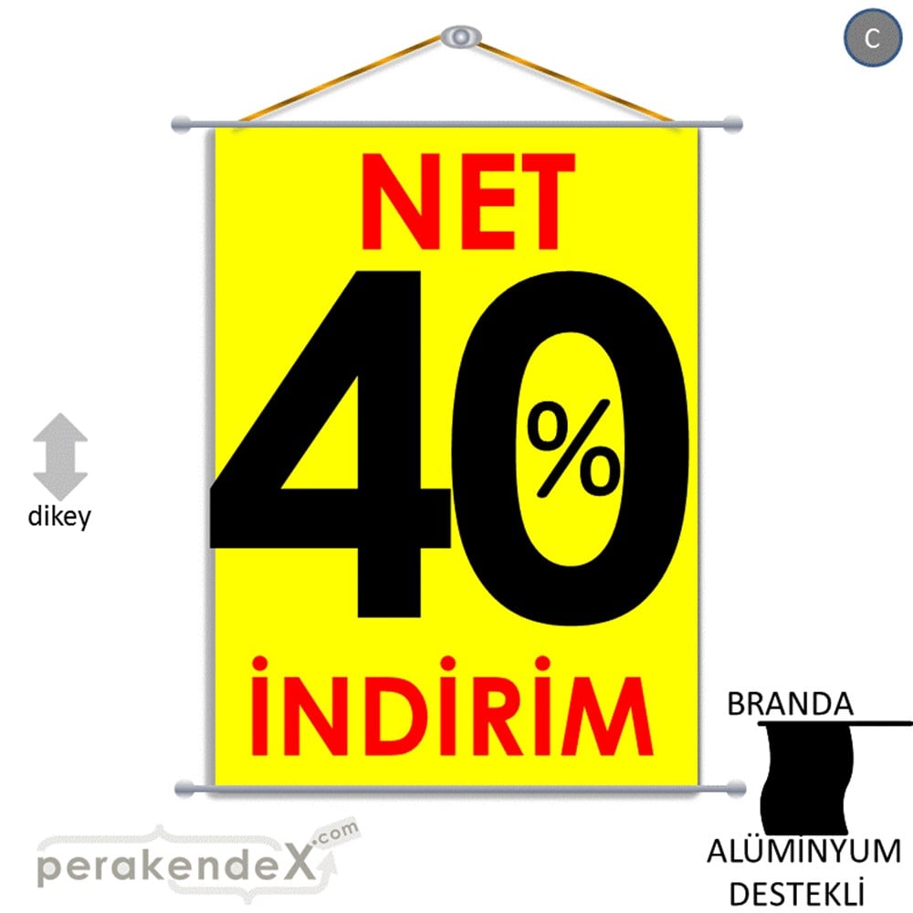 Net İndirim %40 BRANDA POSTER,  AFİŞ -dikdörtgen,tek yön baskı