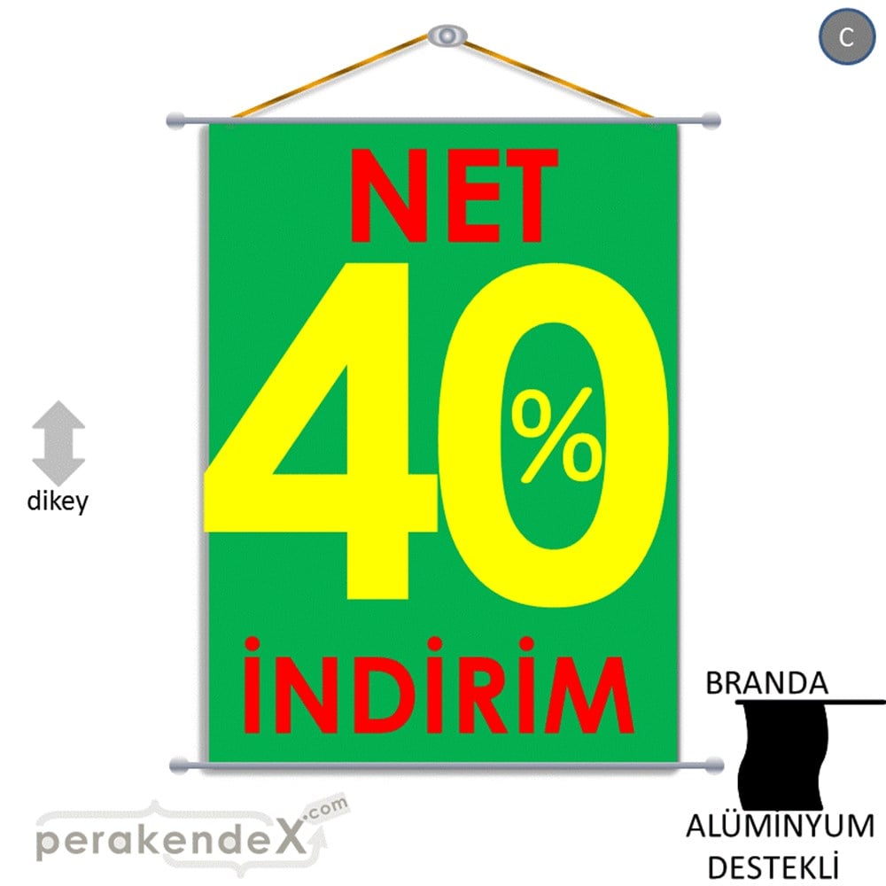 Net İndirim %40 BRANDA POSTER,  AFİŞ -dikdörtgen,tek yön baskı