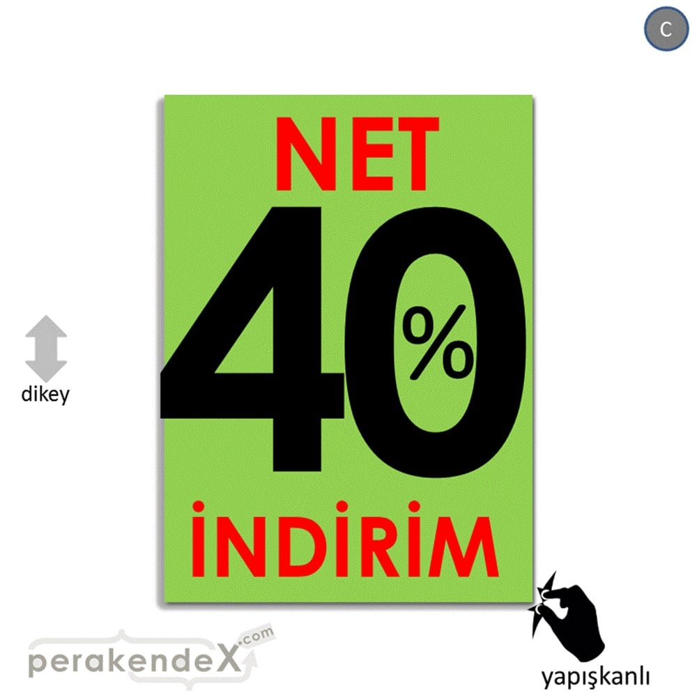 Net İndirim %40 VİTRİN - CAM FOLYO,  VİNİL -dikdörtgen,tek yön baskı